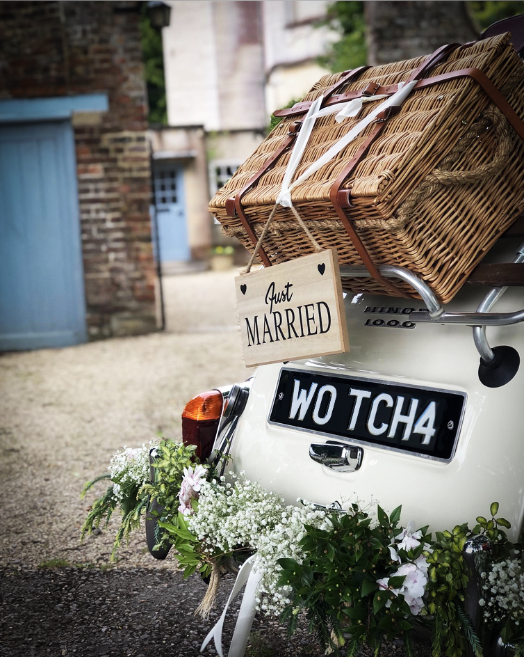 Just Married getaway car in Ohio