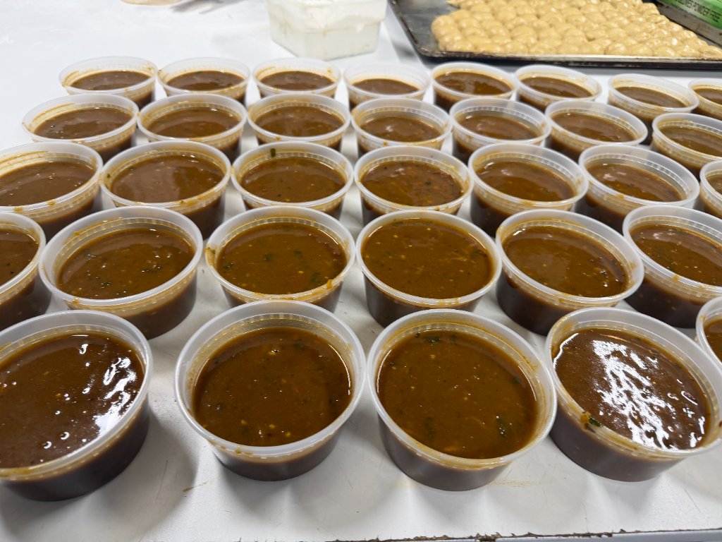 Multiple curry varieties being prepared daily - tiffin meal prep