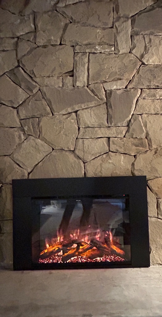 Stone Masonry Fireplace Insert