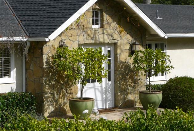 Stone Veneer Entry Facade