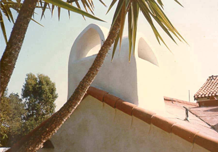 Twin Decorative Chimney Stacks