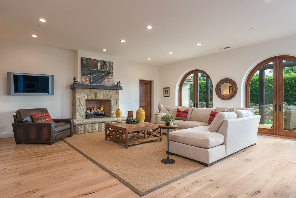 Traditional Stone Fireplace