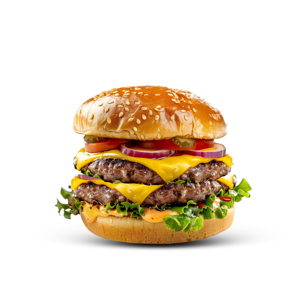 Kanz Halal double classic cheeseburger