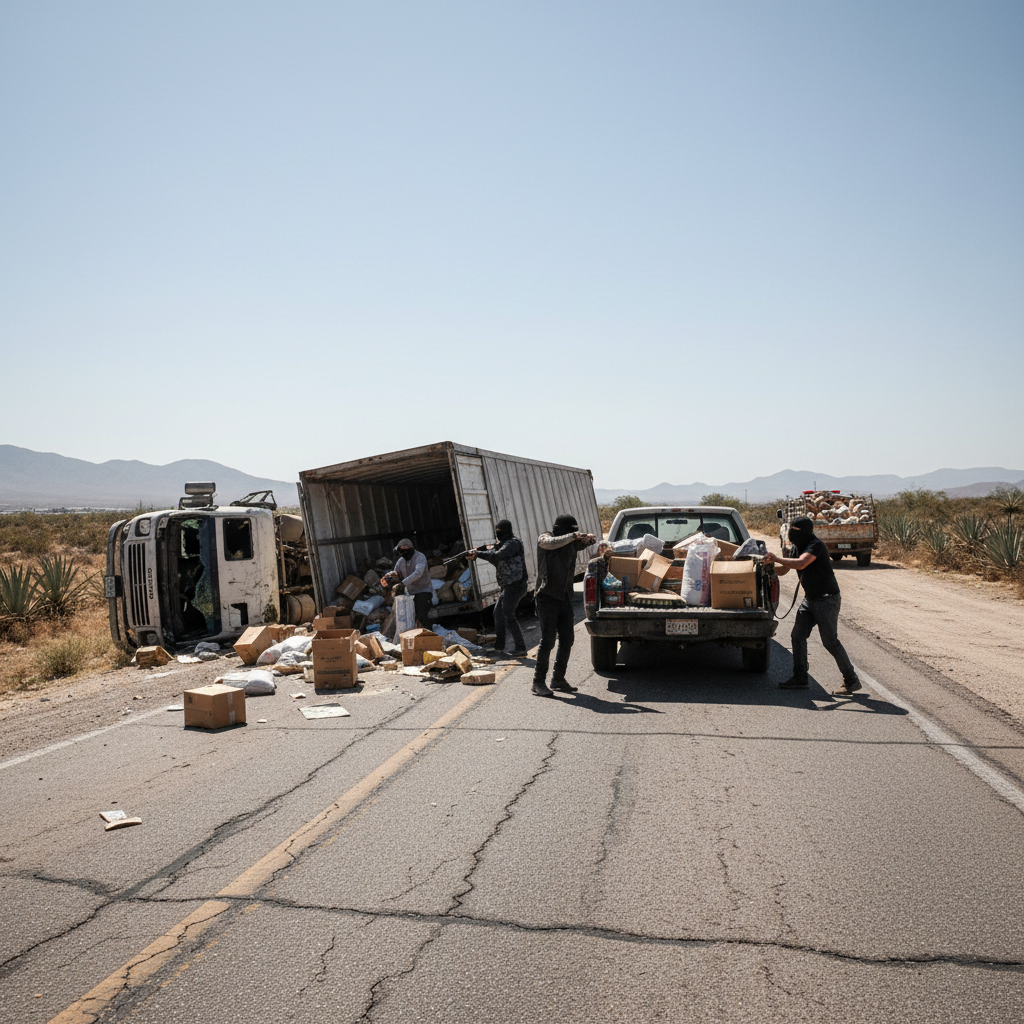 Cargo theft incident in Mexico