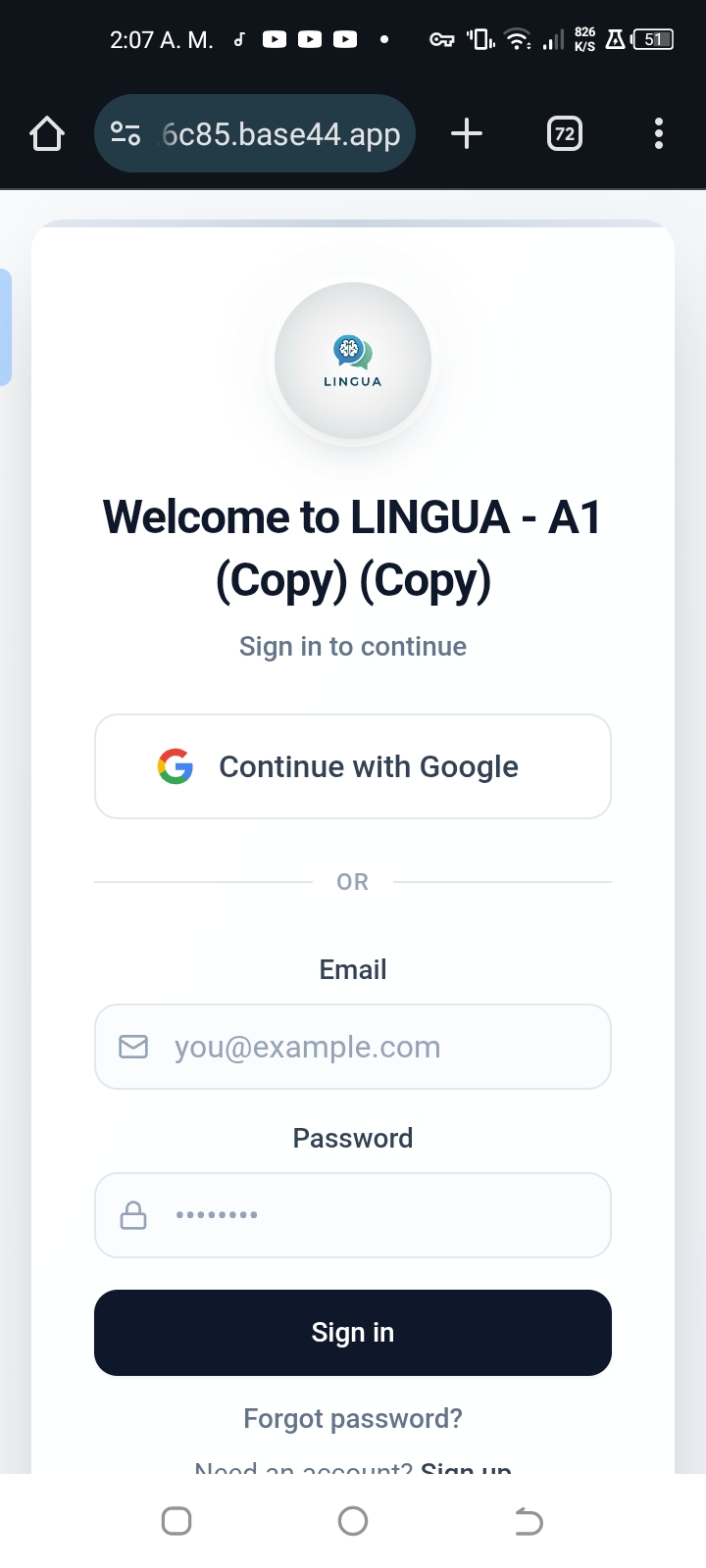 English 44 template preview