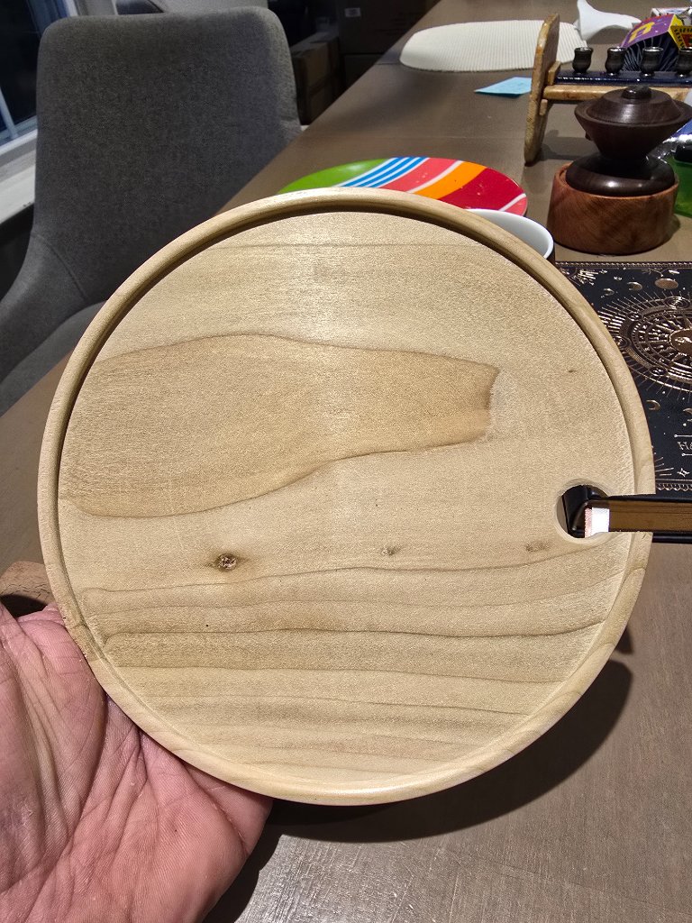 Wine Plate top view showing keyway