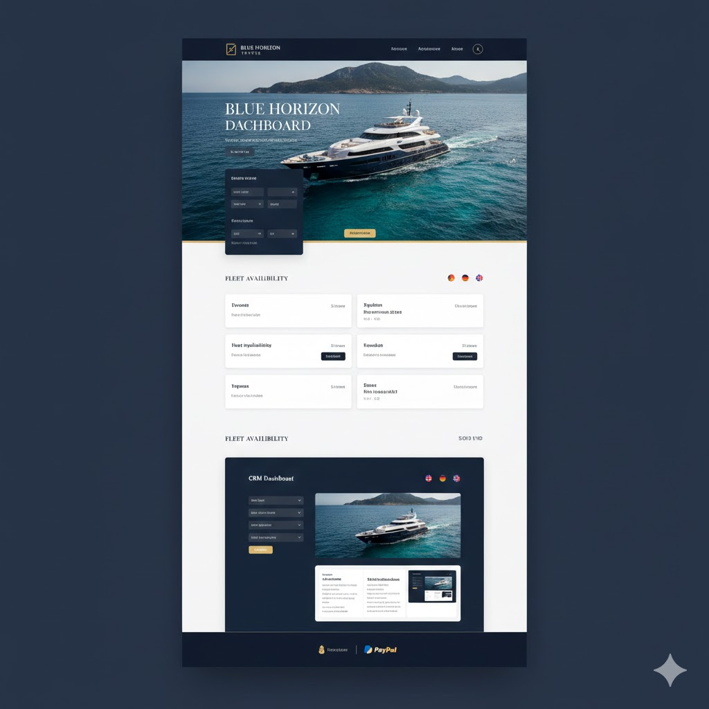 Blue Horizon Yachts website