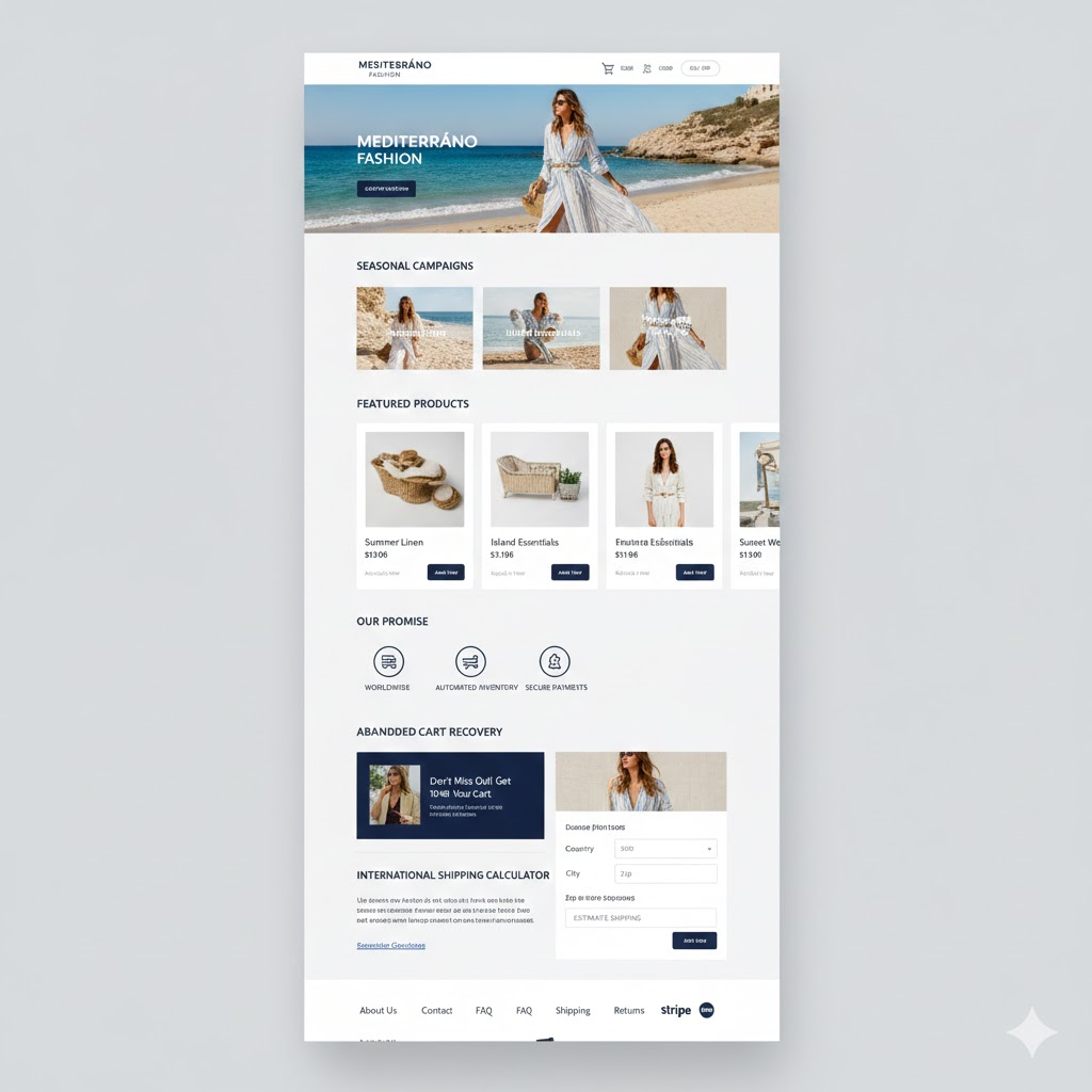 Mediterráneo Fashion website