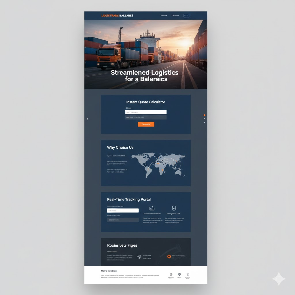 LogisTrans Baleares website