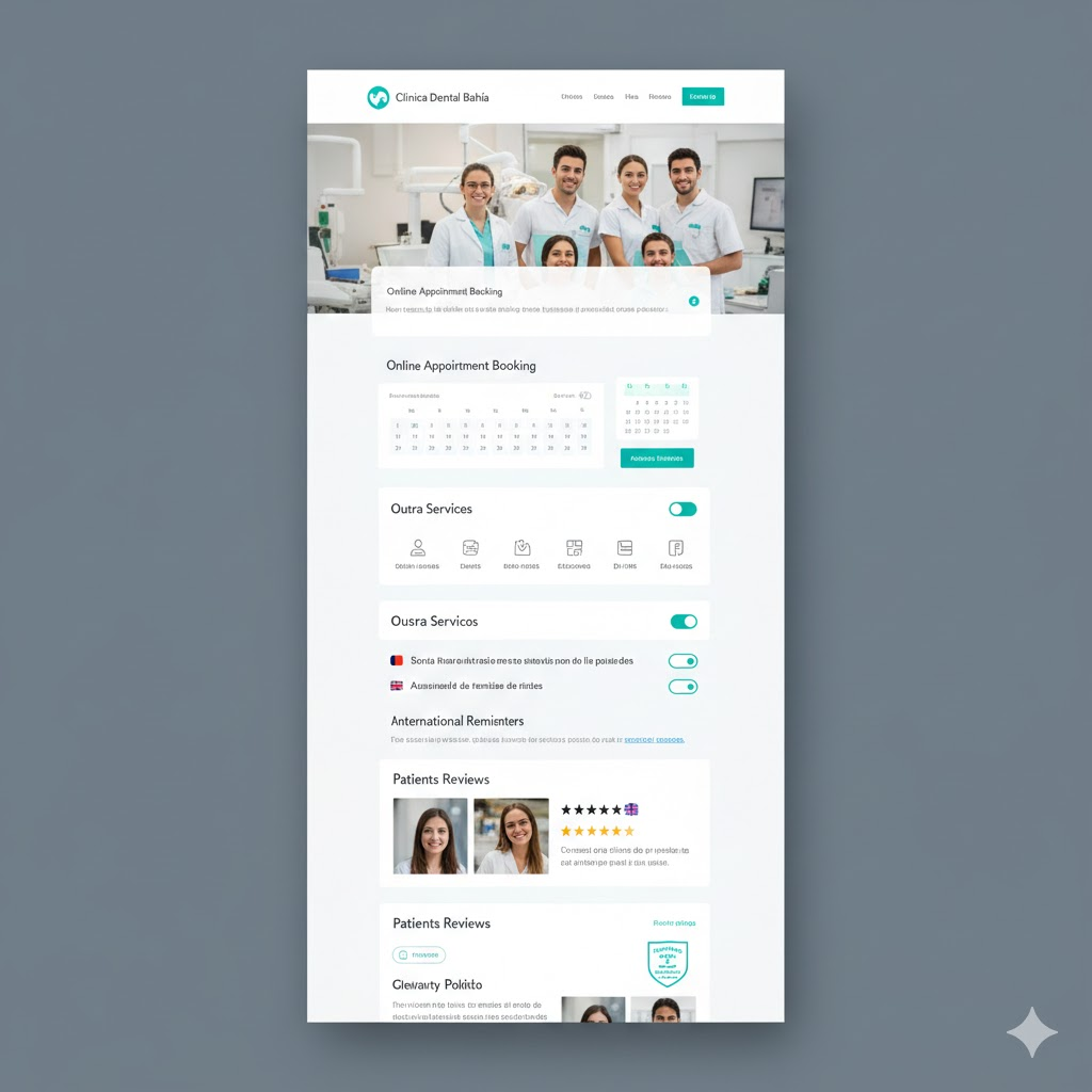 Clínica Dental Bahía website