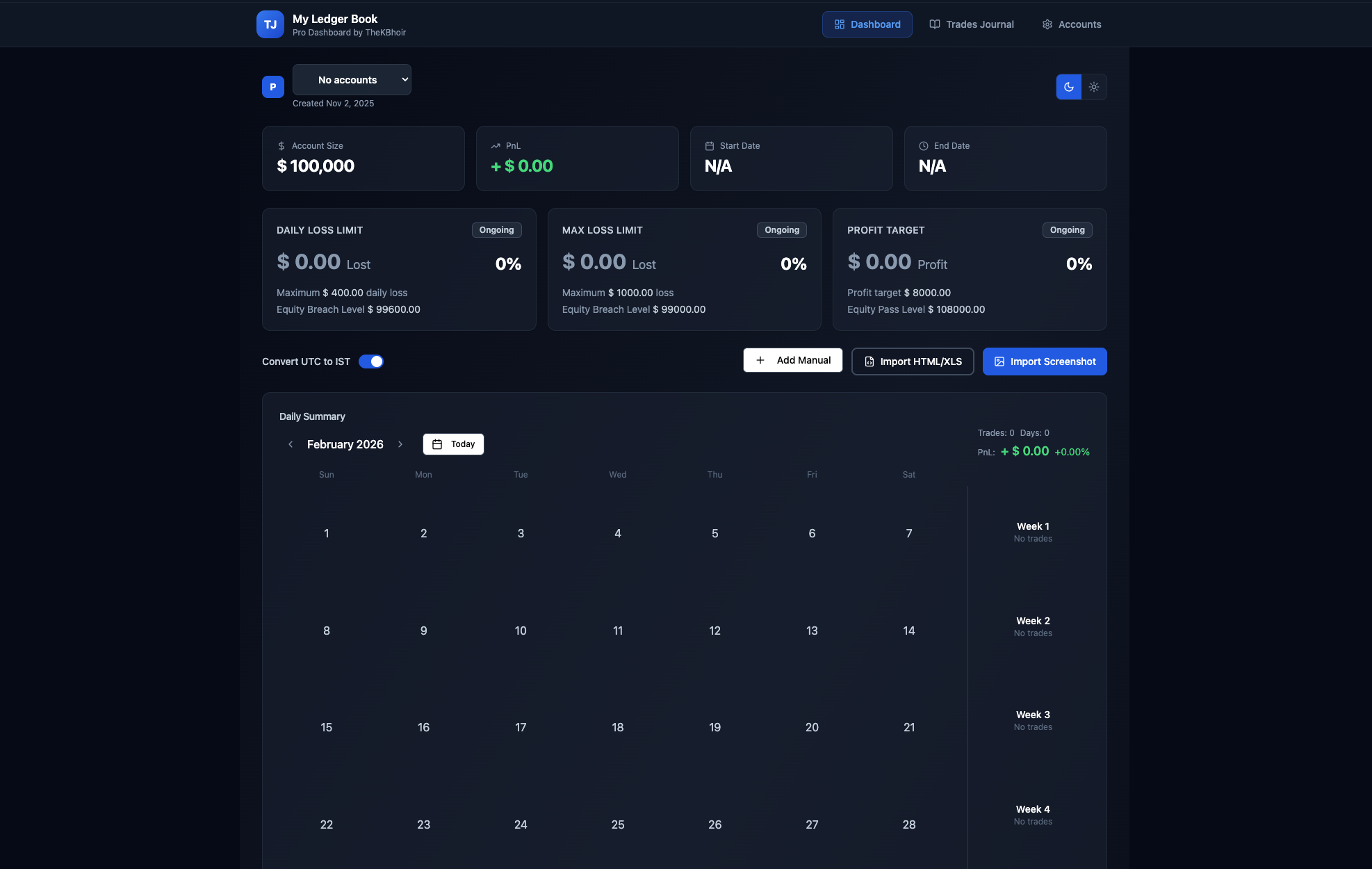 My Ledger Book template preview