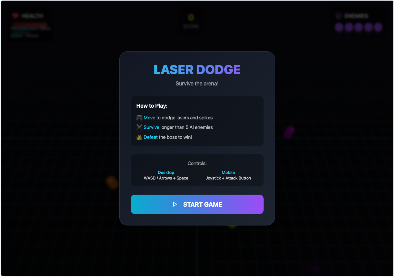 Game Template template preview