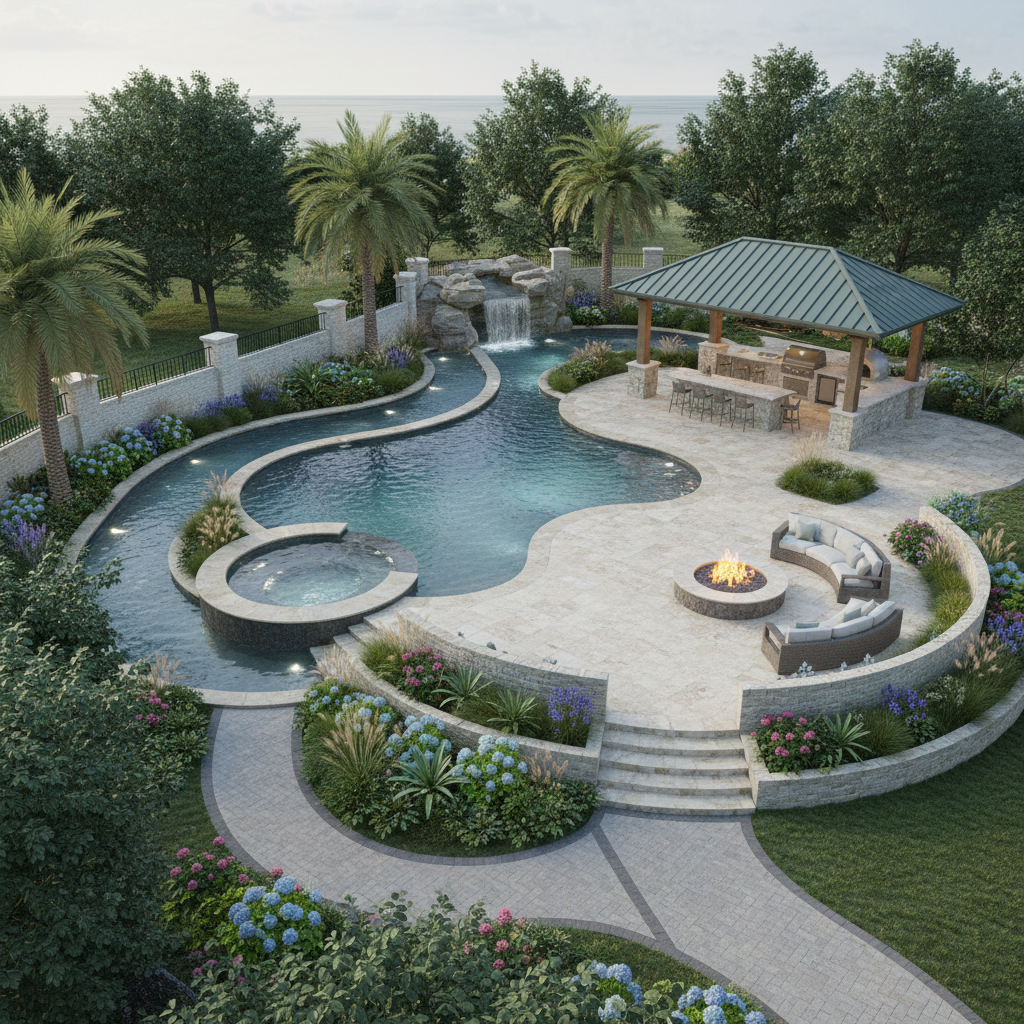 Full Exterior Master Plan Design