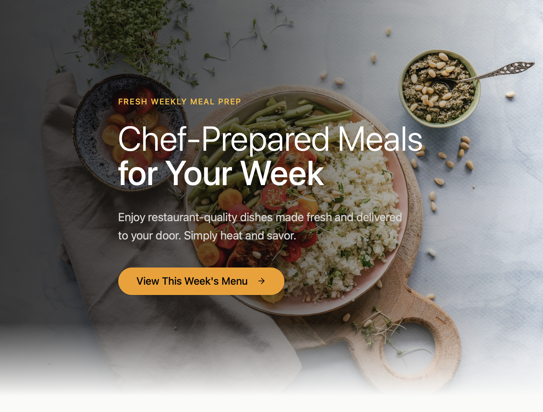 Chef Weekly template preview