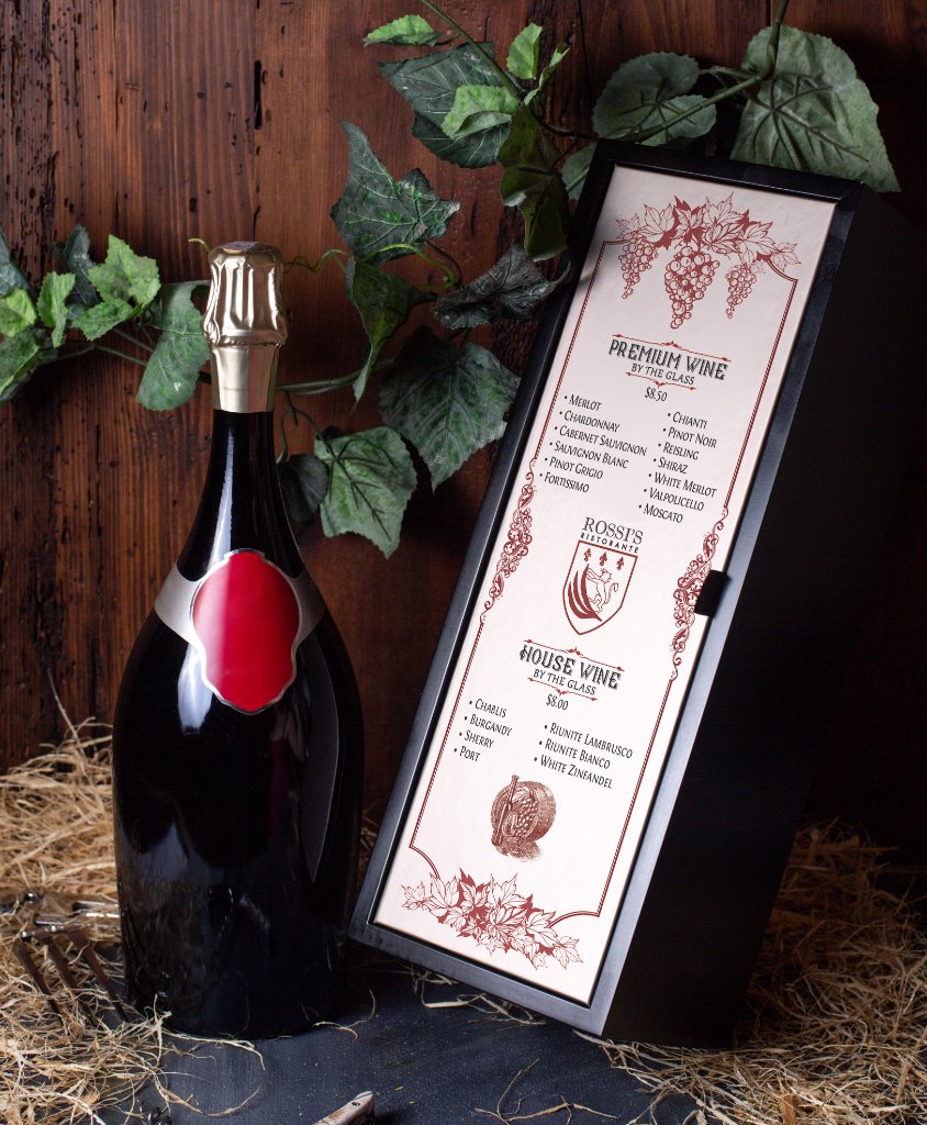 Restaurant Wine Menu