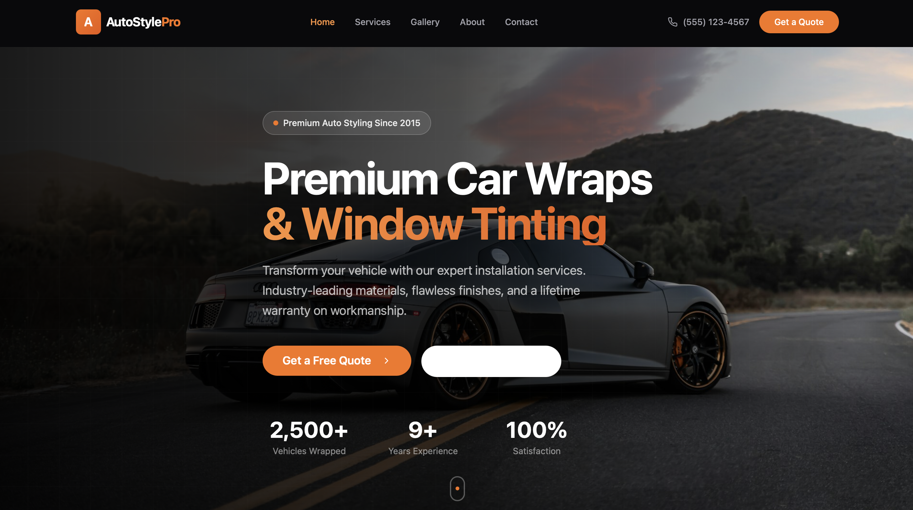 Auto Style Pro template preview