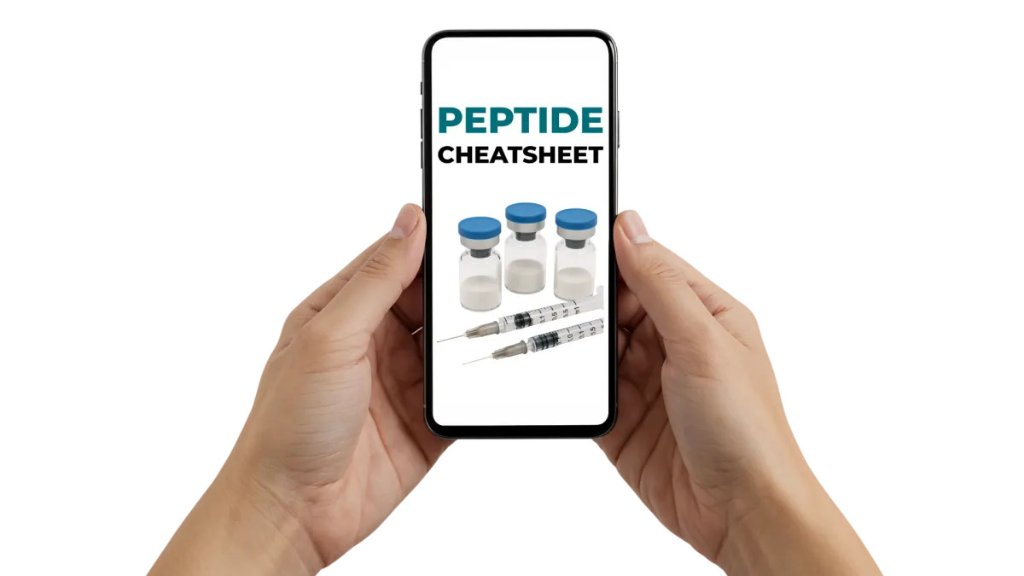 Peptide Cheat Sheet on mobile device