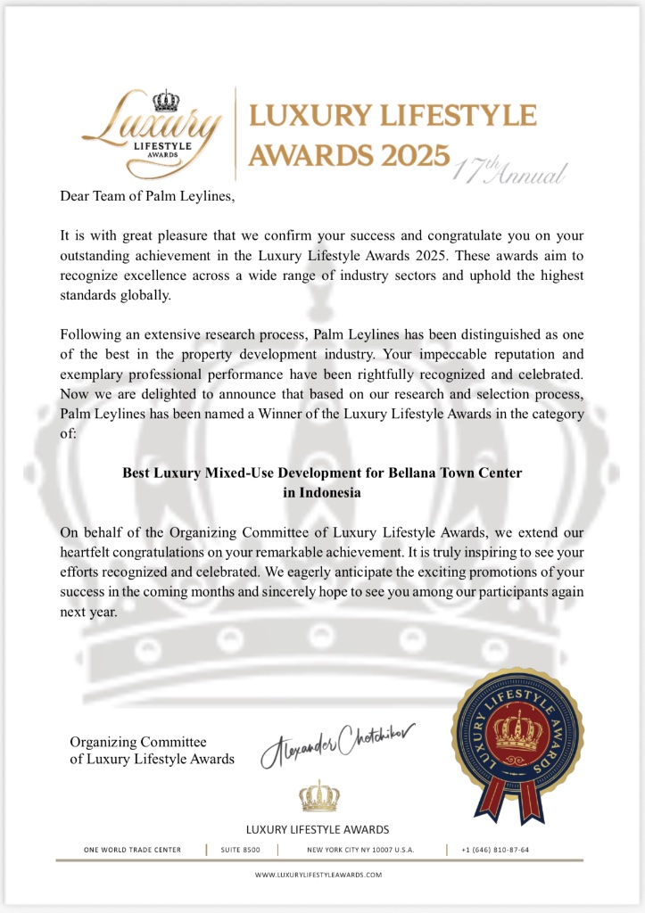 LeyLines Wins Best Luxury Mixed-Use Development for Bellana Town Center