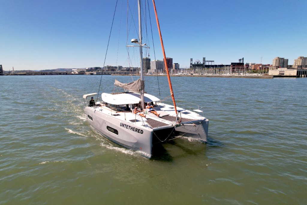 Untethered sailing in McCovey Cove