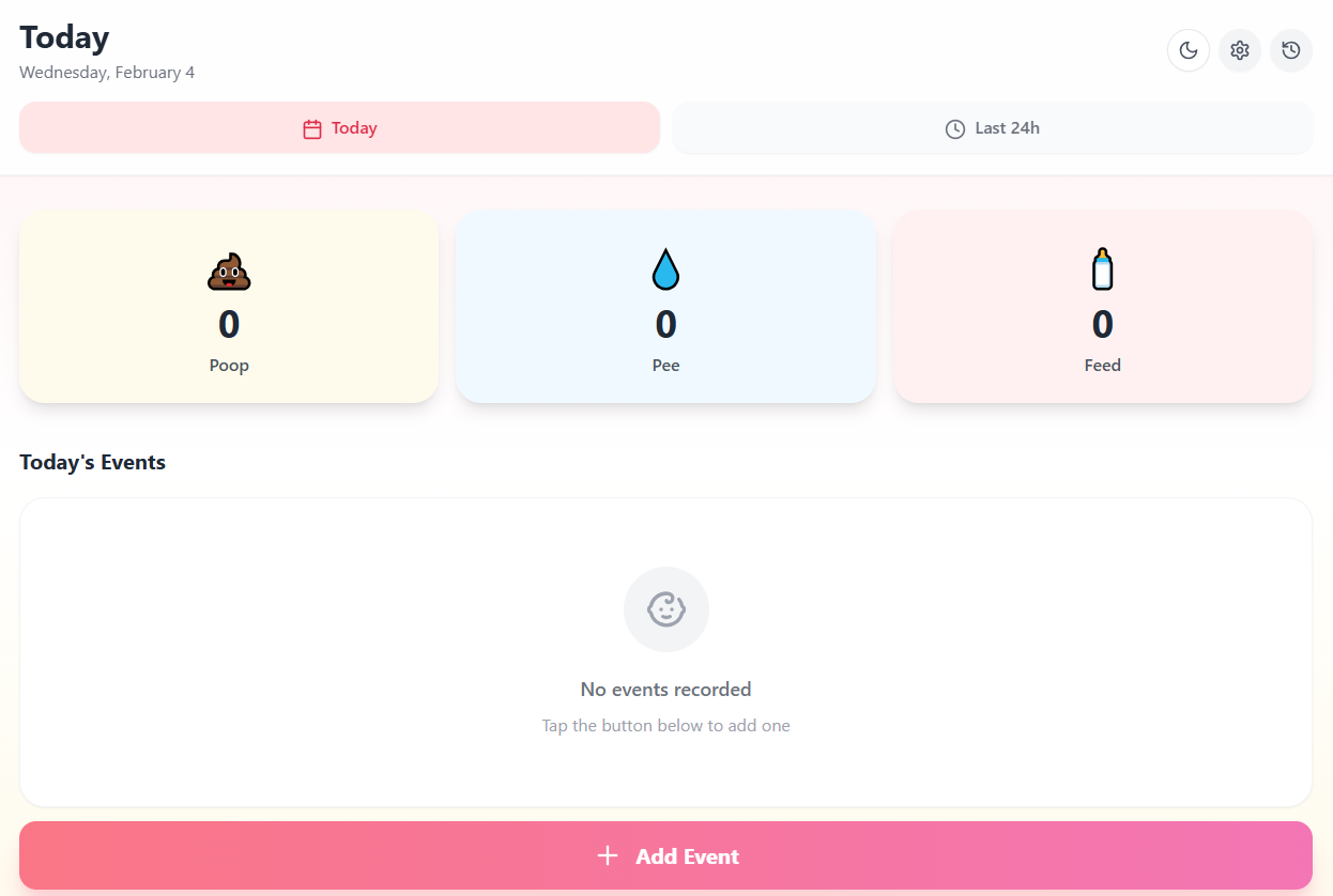 Baby Tracker template preview