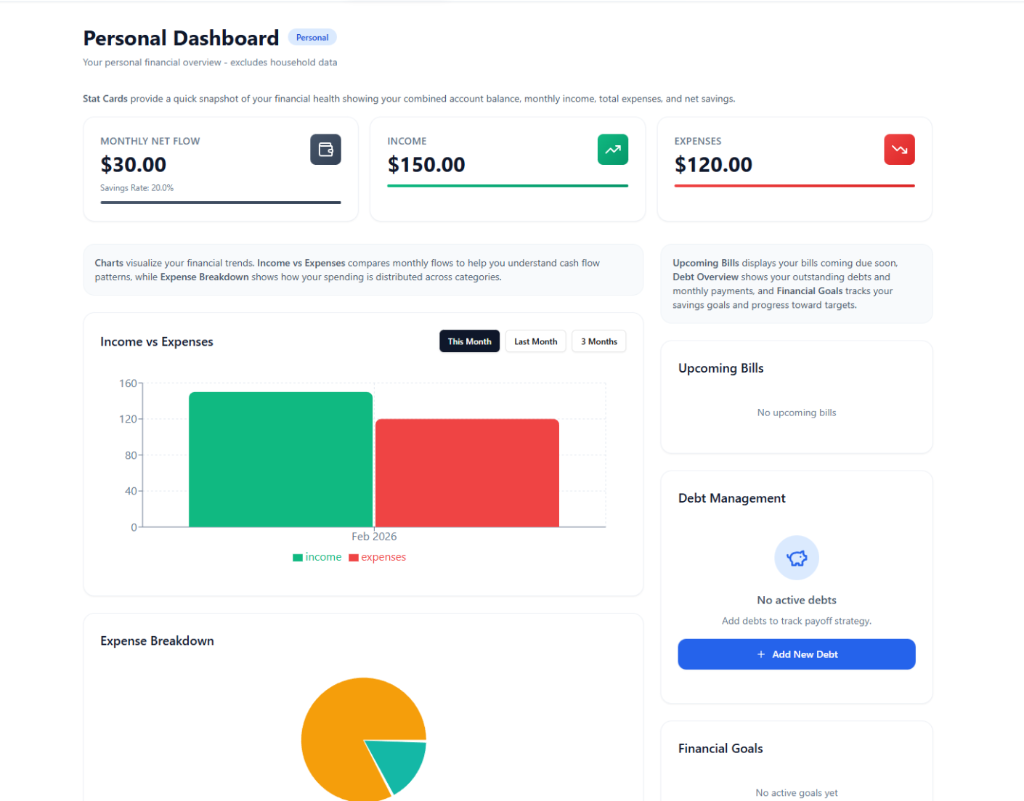 Your finances, crystal clear — in seconds