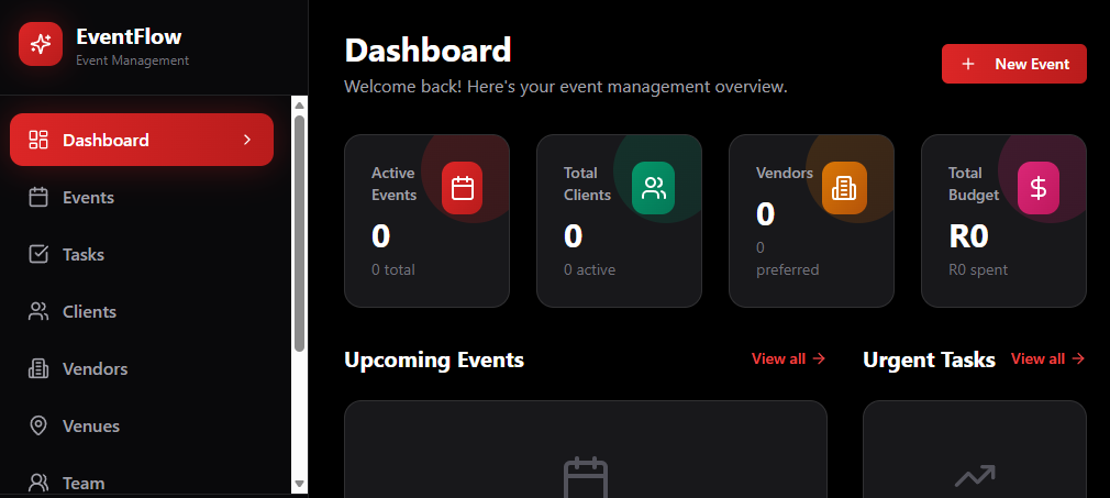 Eventflow CRM template preview
