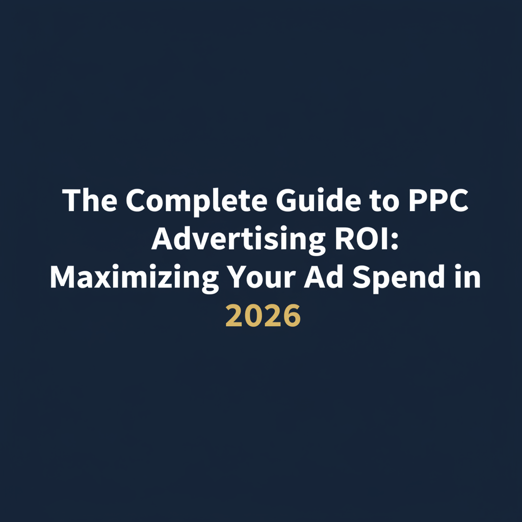 Blog post: The Complete Guide to PPC Advertising ROI: Maximizing Your Ad Spend in 2026
