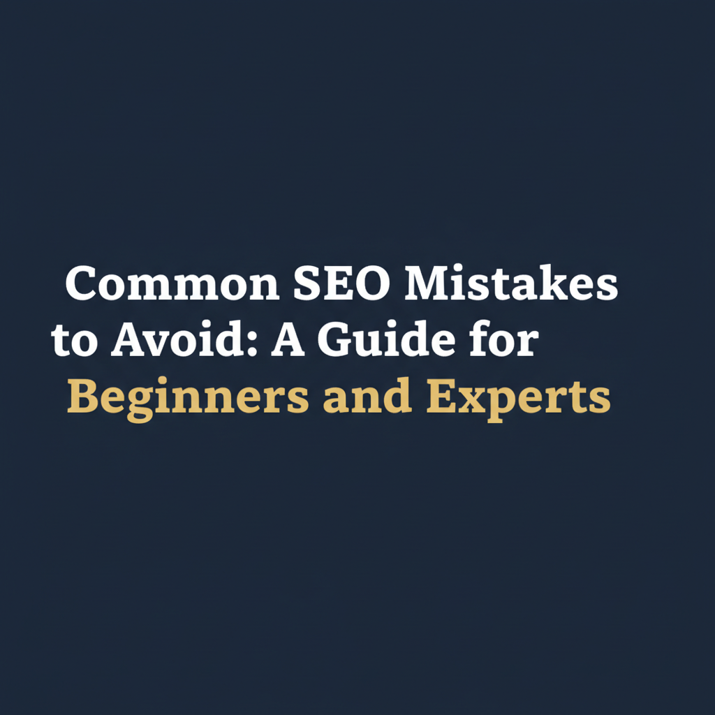 Blog post: Common SEO Mistakes to Avoid: A Guide for Beginners and Experts