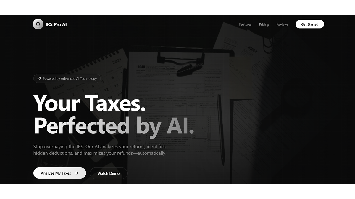 IRS Pro AI - Smart Tax & IRS Assistant template preview