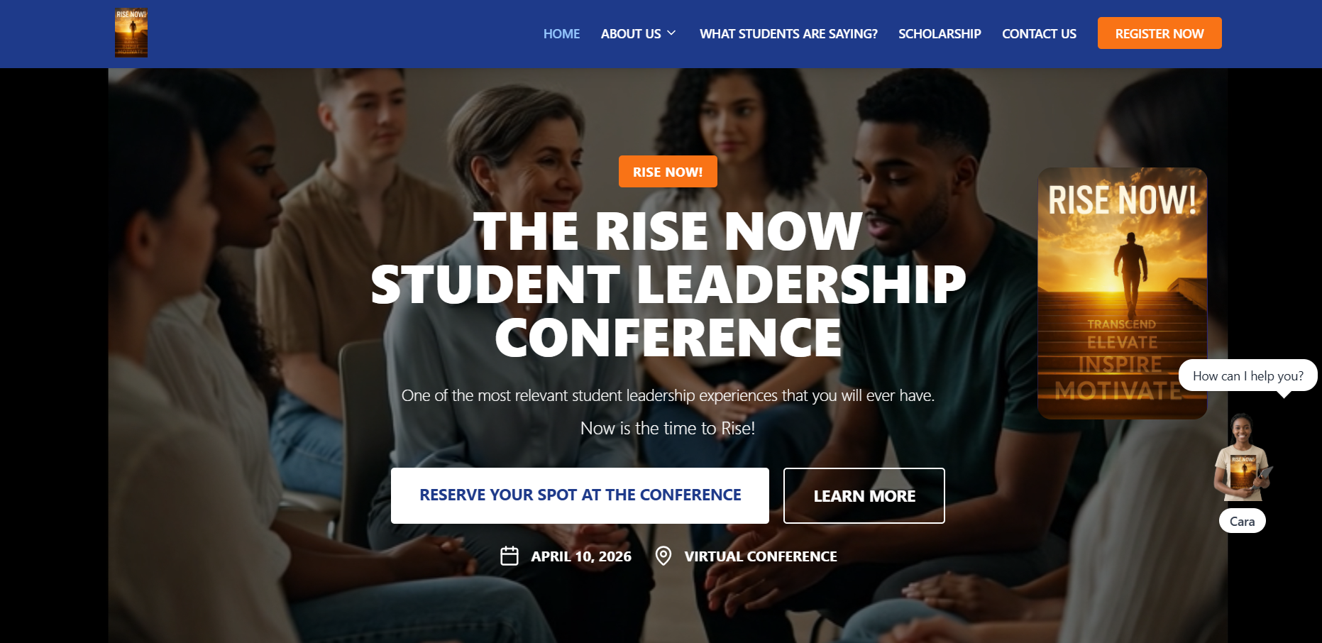Conference Site template preview