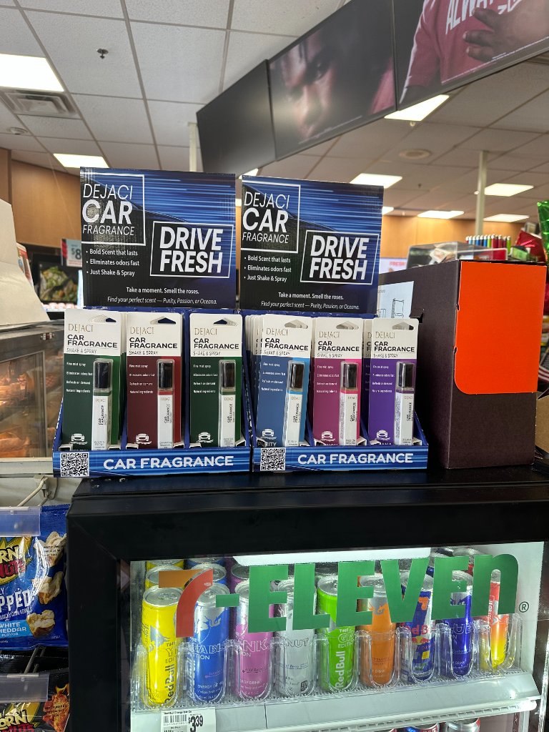 DEJACI Display at 7-Eleven Counter