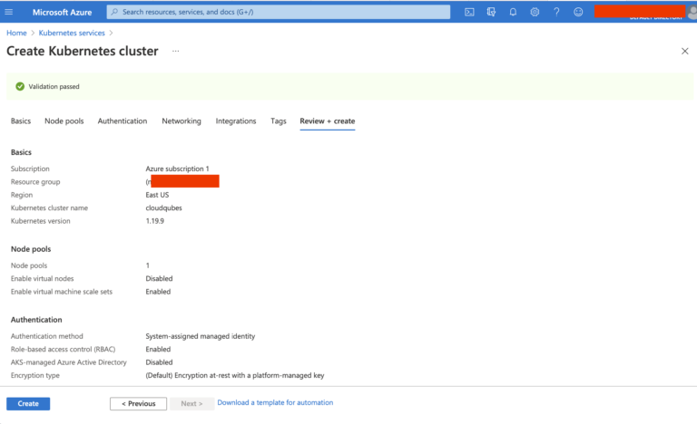 Validation Passed Review Screen