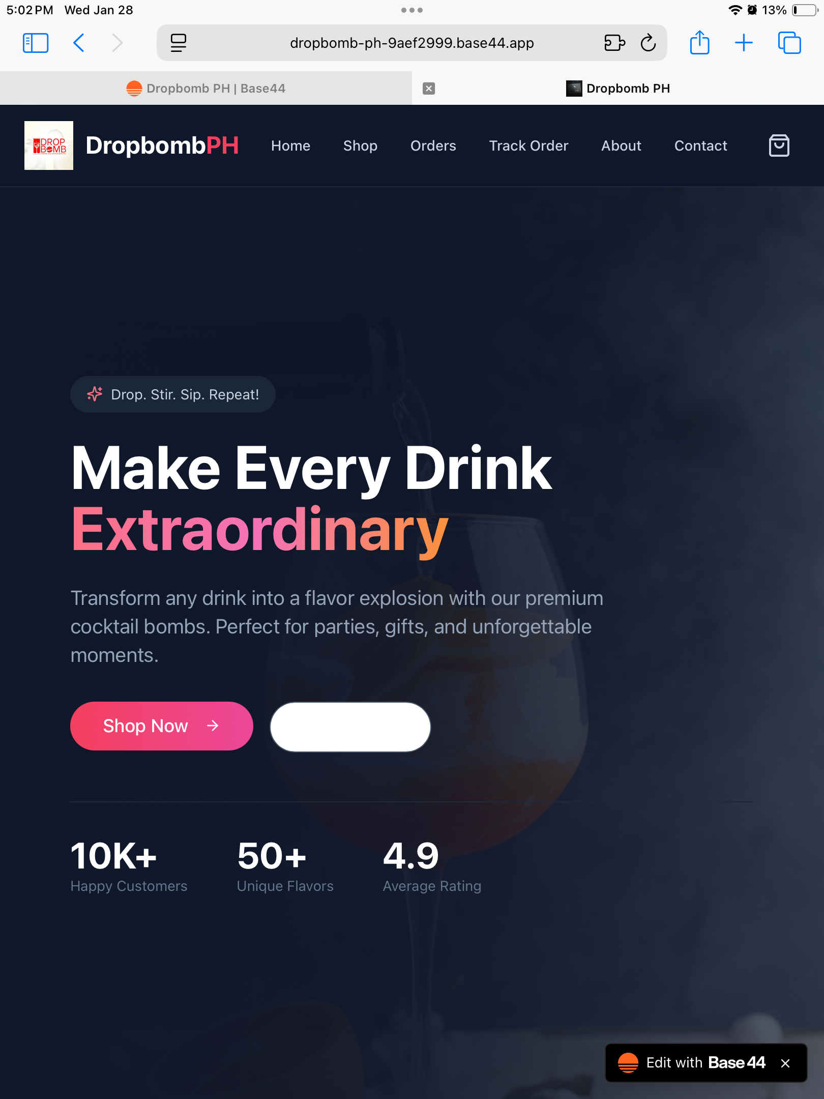 Webstore by Dan template preview