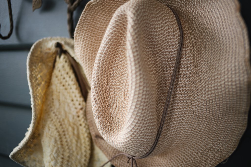 Hats and craft supplies