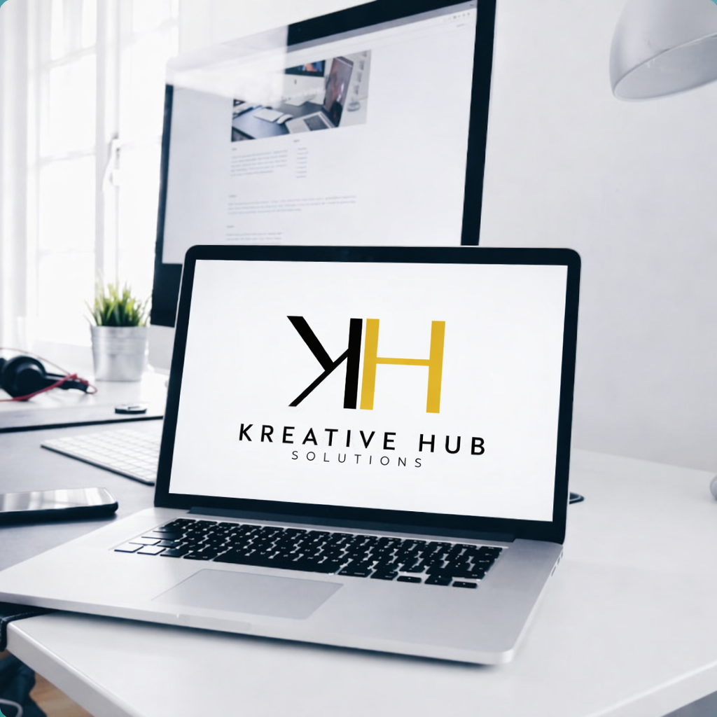 Professional website design workspace showing landing page development and custom web design services