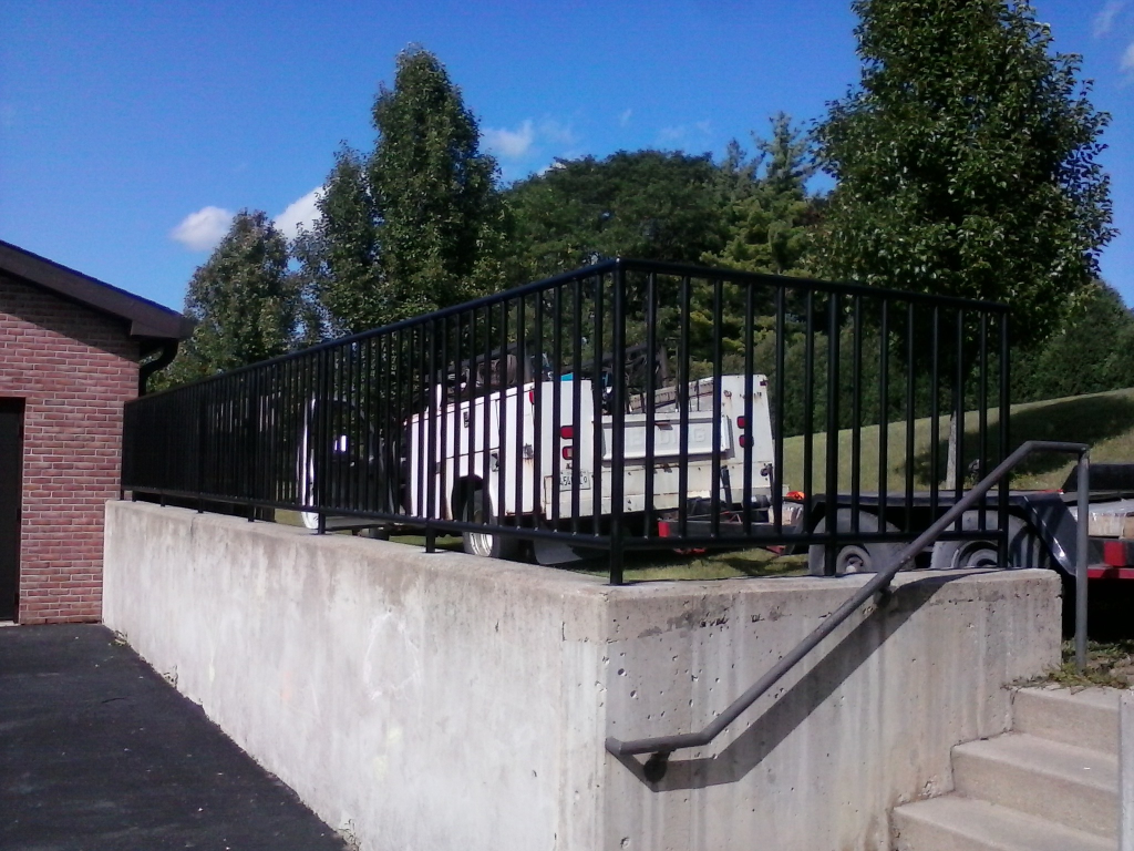 Commercial Building Ramp and Stair Railings