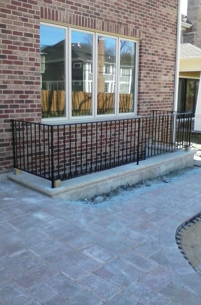 Residential Window Well and Walkway Railings
