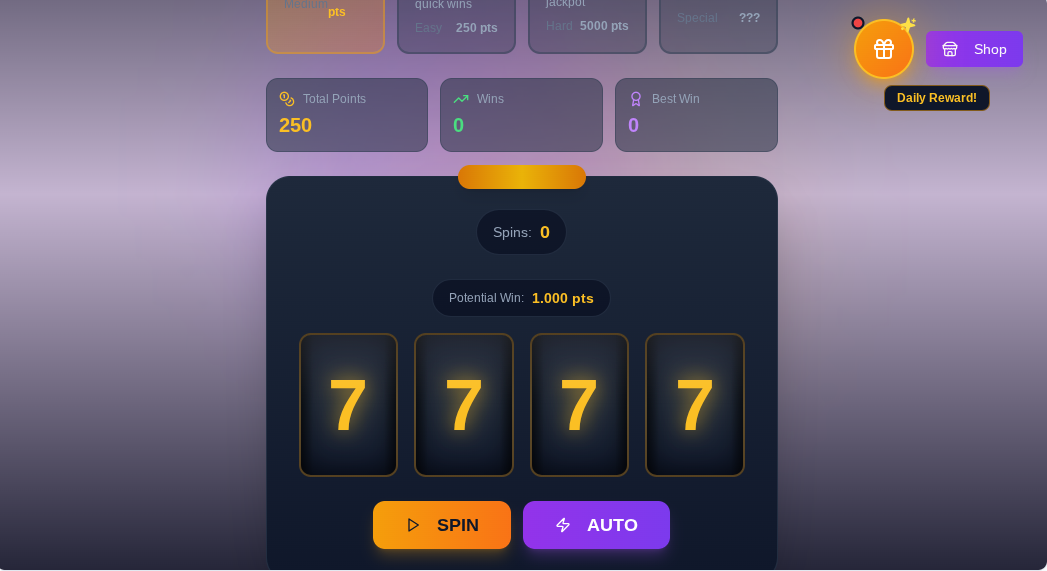 slots game template preview