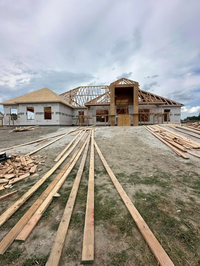 Large scale residential roofing project
