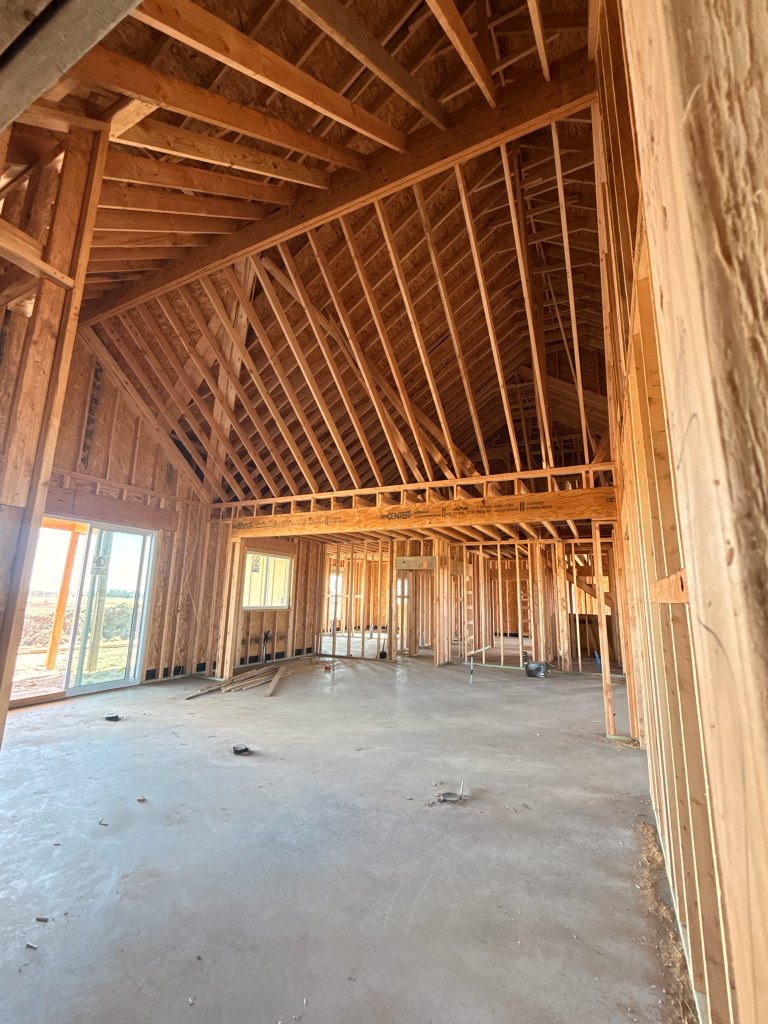 Board and batten new home construction