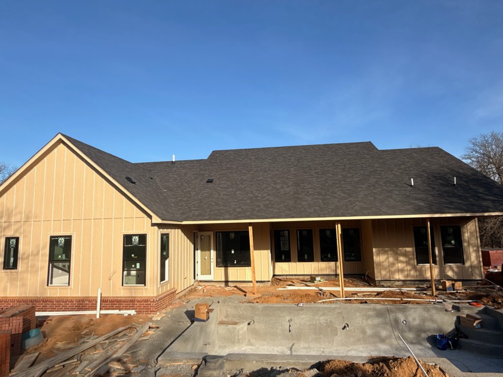 Interior residential framing open concept