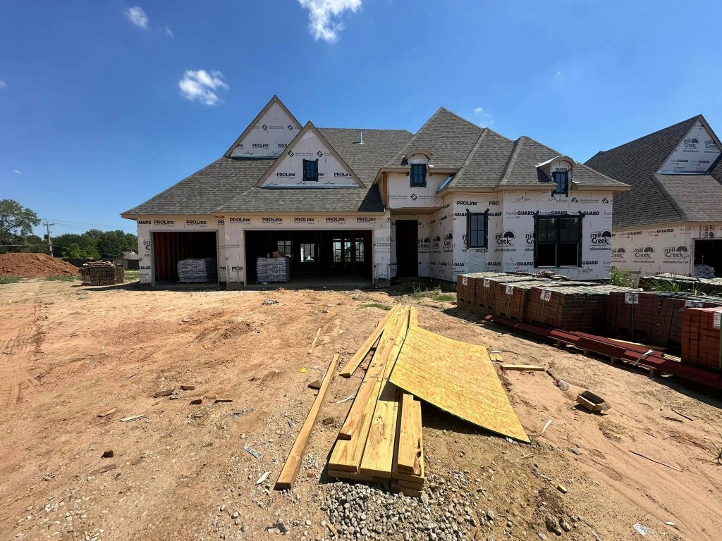Roof truss installation residential
