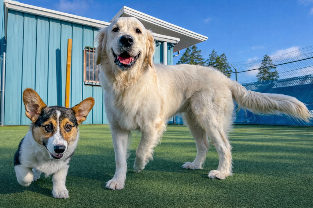 Happy dogs at KIWIdogz facility