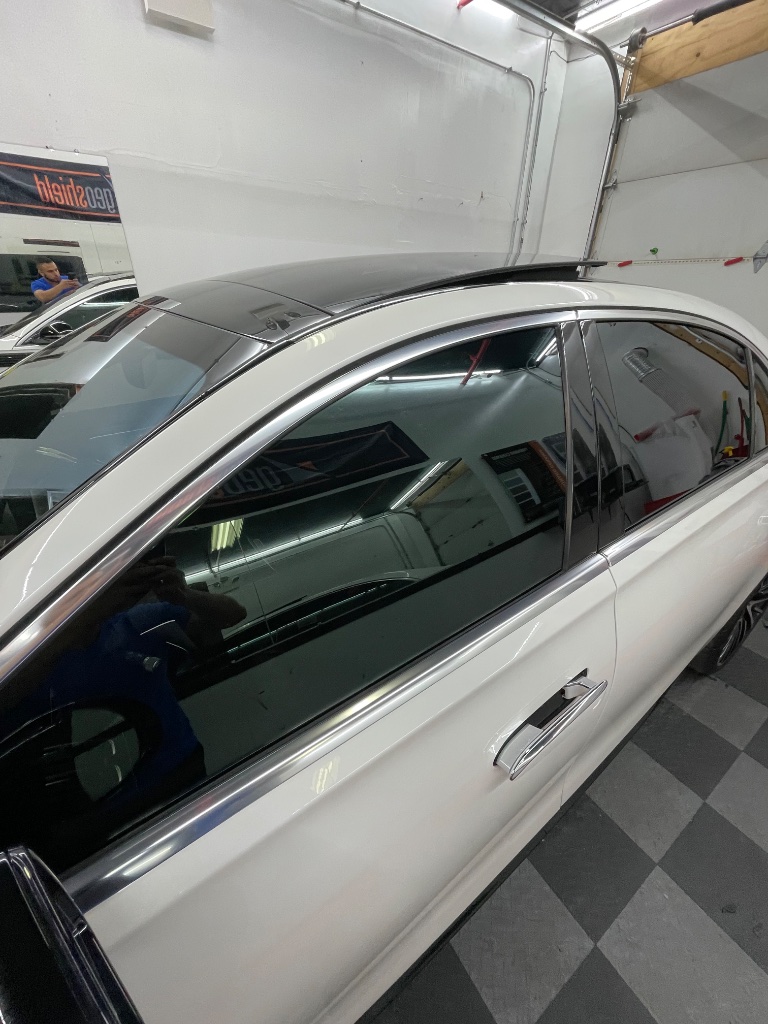Window Tint - White Mercedes S560