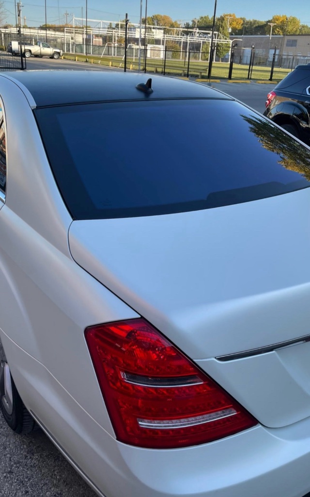 Rear Window Tint - White Mercedes