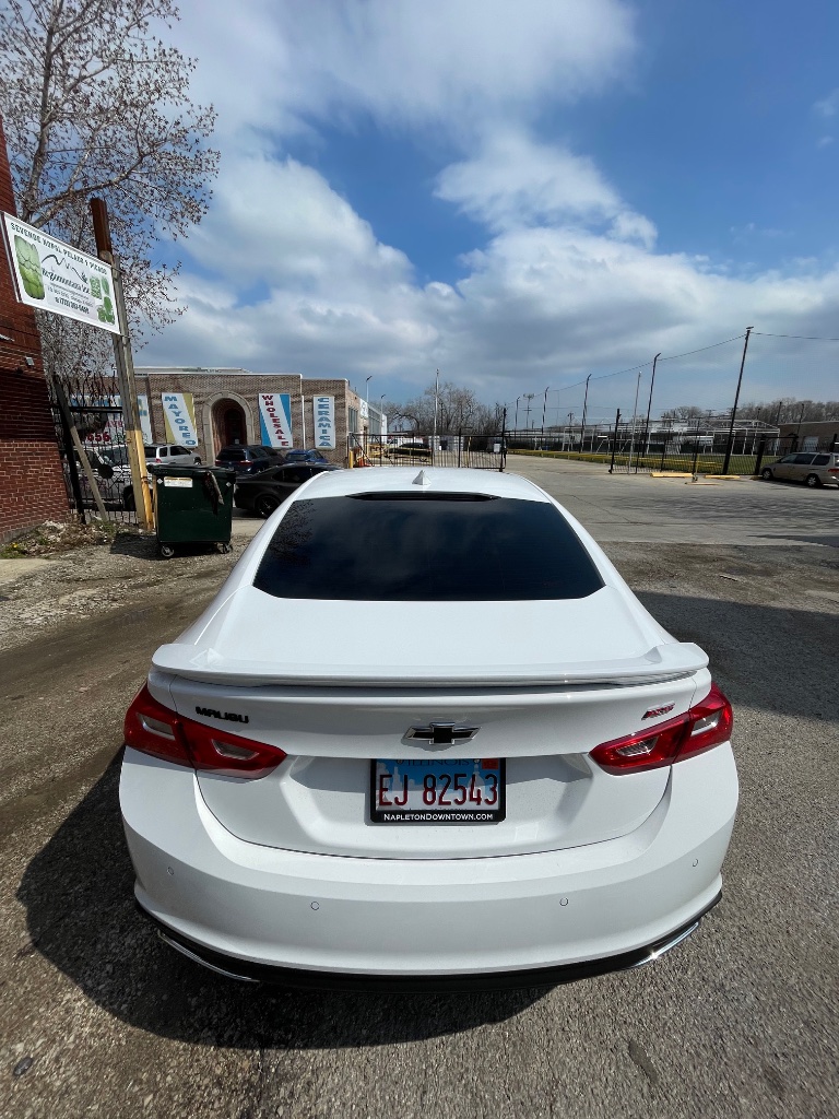 Window Tint - White Chevy Malibu Rear