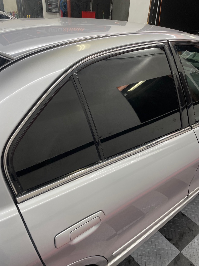 Side Window Tint - Silver Sedan