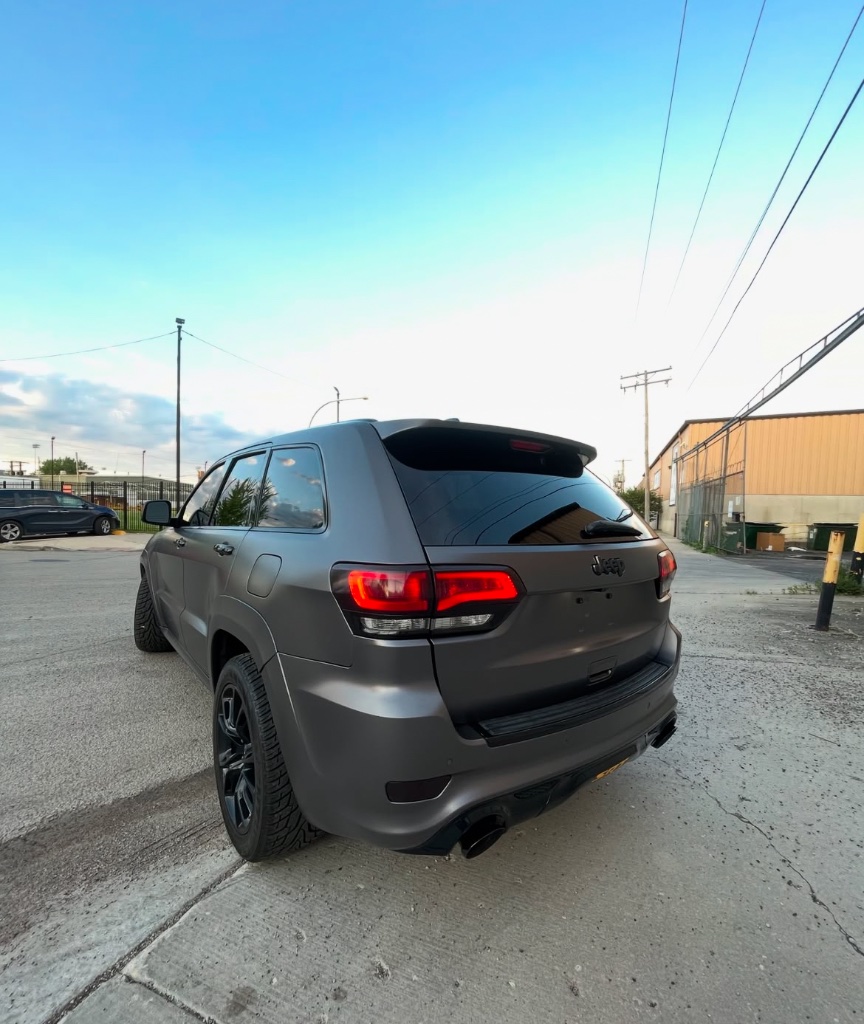Matte Gray Jeep Grand Cherokee Rear