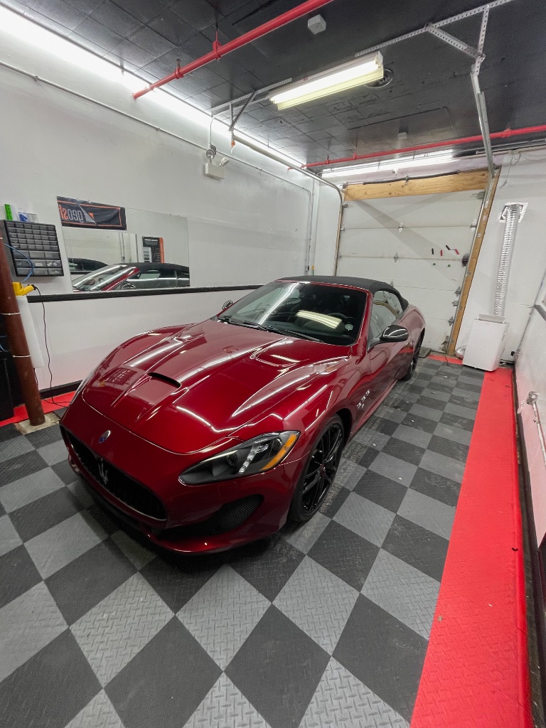 Window Tint - Red Maserati GranTurismo