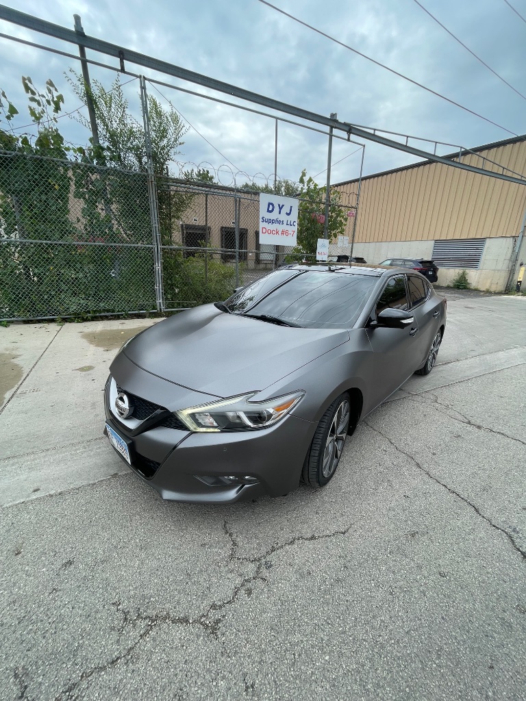 Satin Gray Nissan Maxima Rear